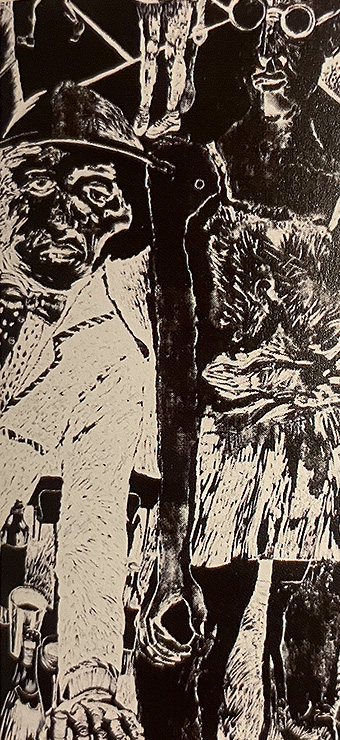 Trudi Dicks - Large black-and-white linoleum prints (1988/9)